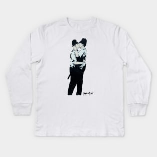 BANKSY Kissing Coppers Kids Long Sleeve T-Shirt